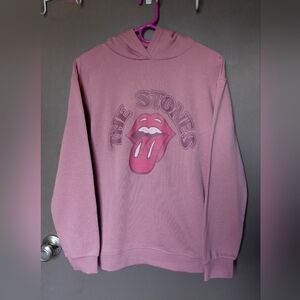 The Rolling Stones pink hoodie